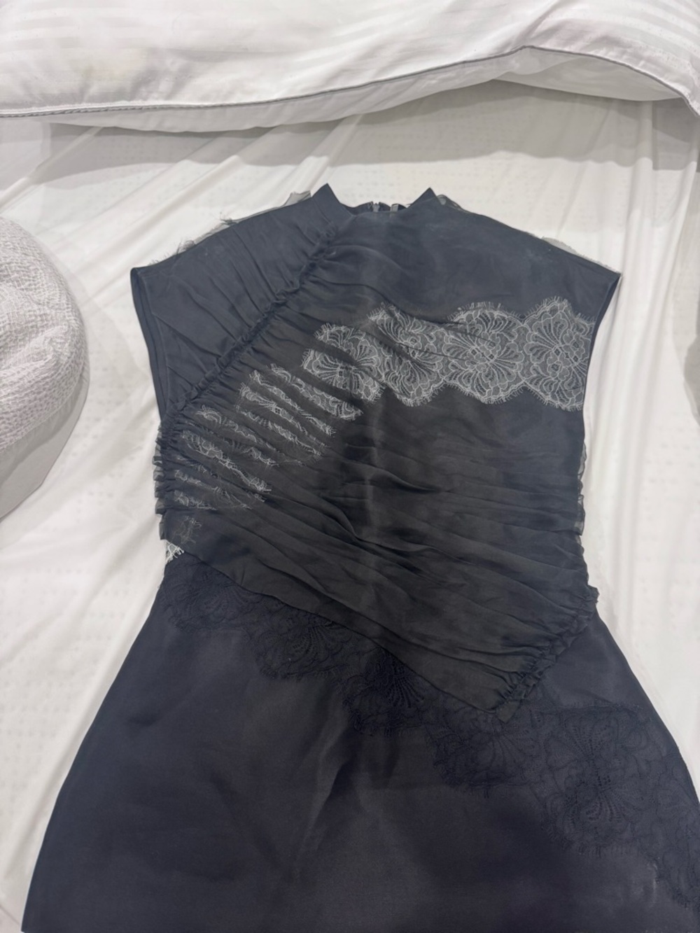 3.1 Phillip Lim Black Evening Dress with Lace Trim